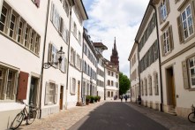 Altstadtgasse in Basel